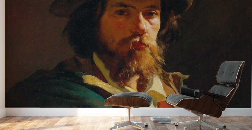 Portrait of a man by Giuseppe Barison [1853–1931] Wall Murals