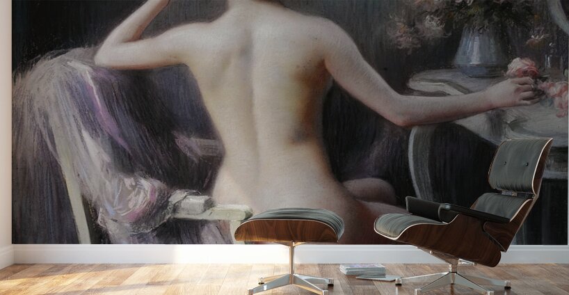 French Nu Feminin by Delphin Enjolras [1857–1945] Wall Murals