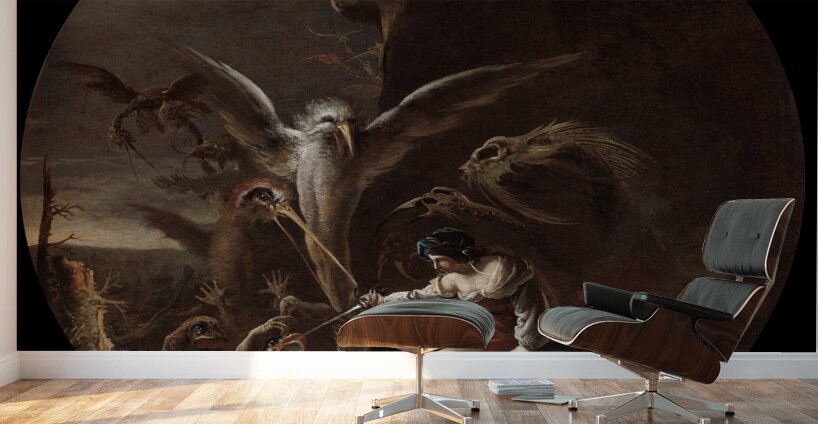Scenes of Witchcraft. Morning [c. 1645–1649] by Salvator Rosa [1615–1673] Wall Murals