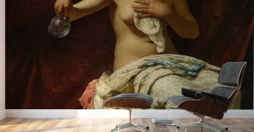 A Lady At Her Toilette [1877] by Henry Lerolle [1848–1929] Wall Murals