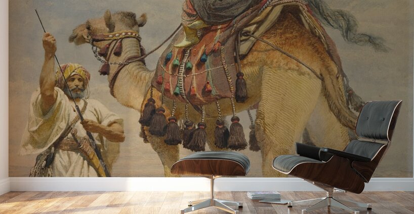 Bedouin Woman On A Camel [1864.] by Carl Haag [1820–1915] Wall Murals