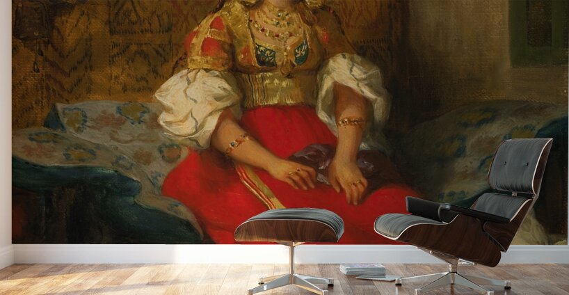 Juive de Tanger en costume d’appart by Eugène Delacroix [1798–1863] Wall Murals