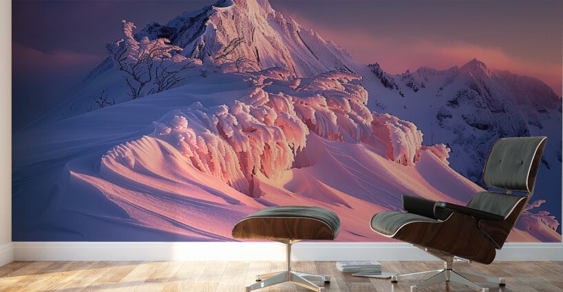 Alpine Glow First Light J9P4ZH 57 Wall Murals