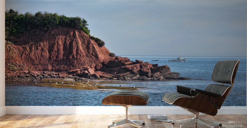 Red Coastline of Cape Bear PEI Wall Murals