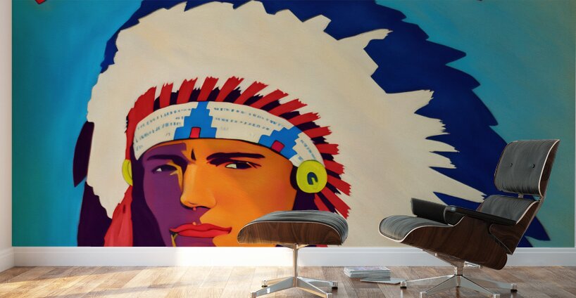 1932 Stanford Indians Art Wall Murals