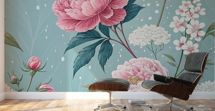 Touch of Serenity: Animated Florals That Breathe with You Wall Murals