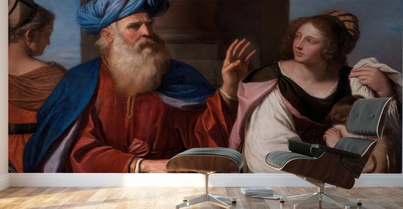 Abraham Casting out Hagar and Ishmael [1657] by Guercino [1591–1666] Wall Murals