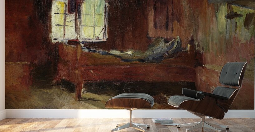 Farm Interior. Strålsjøhaugen [1893] by Harriet Backer [1845–1932] Wall Murals