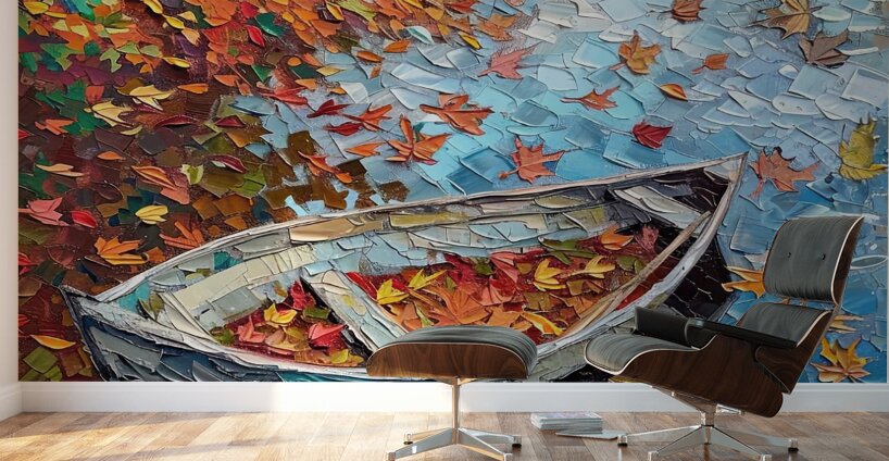 Autumn Boat Reverie JH293N 63 Wall Murals