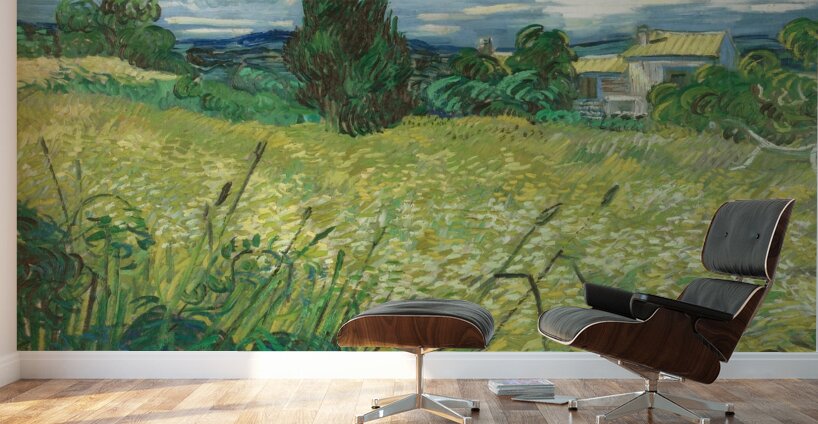Green Field [1889] by Vincent van Gogh [1853–1890] Wall Murals