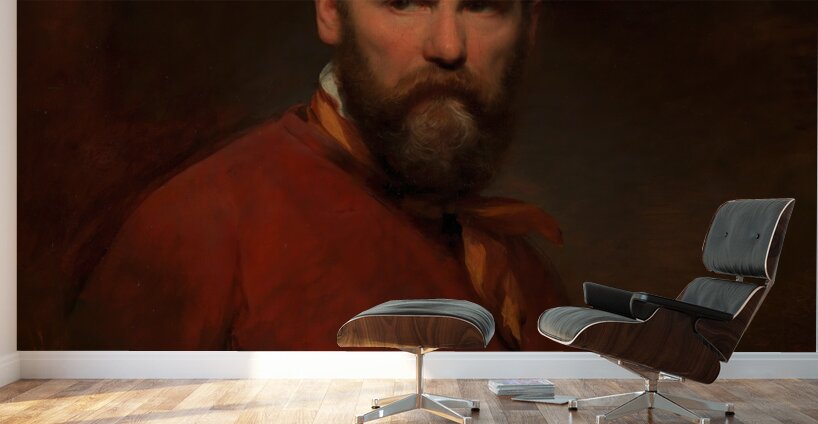 Selbstbildnis Friedrich von Amerling [1855] by Friedrich von Amerling [1803–1887] Wall Murals