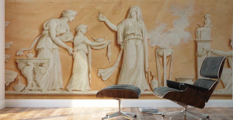 Overdoor Painting II [1790s] by Pierre Rousseau [1751–1829] Wall Murals