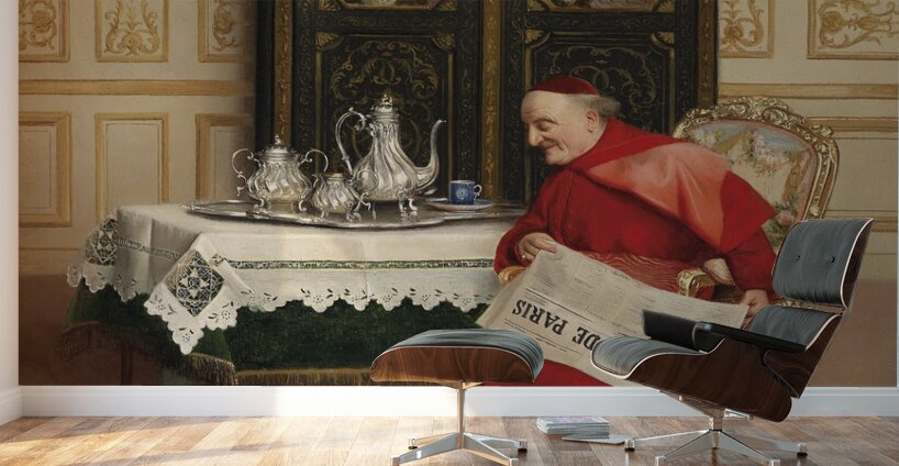 Katzenspiele by Georges Croegaert [1848–1923] Wall Murals