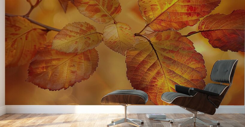 Autumn Leaves Glowing Y59H7N 45 Wall Murals