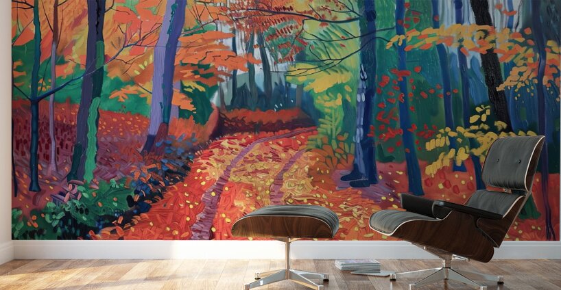 Autumn Path NZ92C3 55 Wall Murals