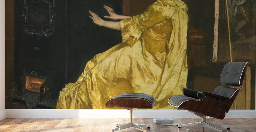 Dans l’atelier. Le repos du modèle [1857] by Alfred Stevens [1823–1906] Wall Murals