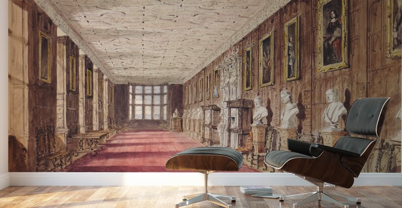 The Gallery. Aston Hall [1824–82] by Allen Edward Everitt [1824–1882] Wall Murals