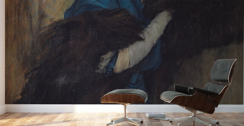 Portrait of a Lady in Blue [1897–1905] by Raimundo de Madrazo y Garreta [1841–1920] Wall Murals