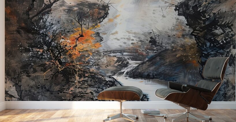Autumn River Journey 9H3N2Z 62 Wall Murals