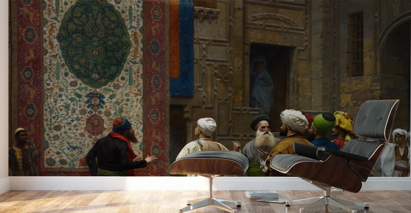 The Carpet Merchant [circa 1887] by Jean–Léon Gérôme [1824–1904] Wall Murals