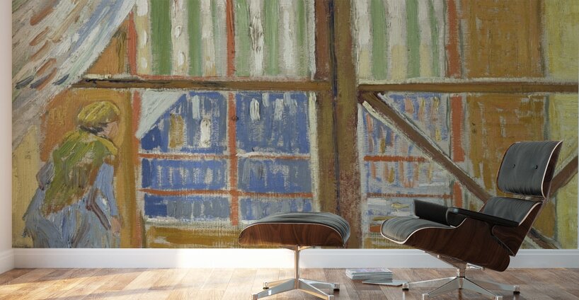 View of a butcher’s shop by Vincent van Gogh [1853–1890] Wall Murals