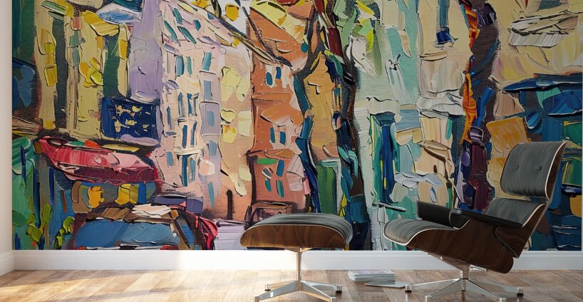 Autumn Street Scene H9P2N3 55 Wall Murals