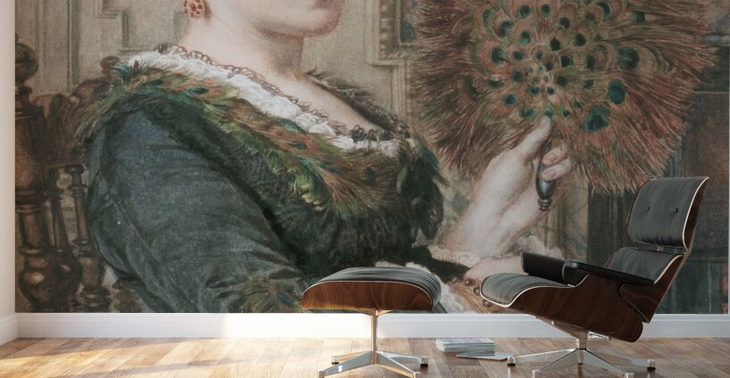 The Peacock Fan by Edward John Poynter [1836–1919] Wall Murals