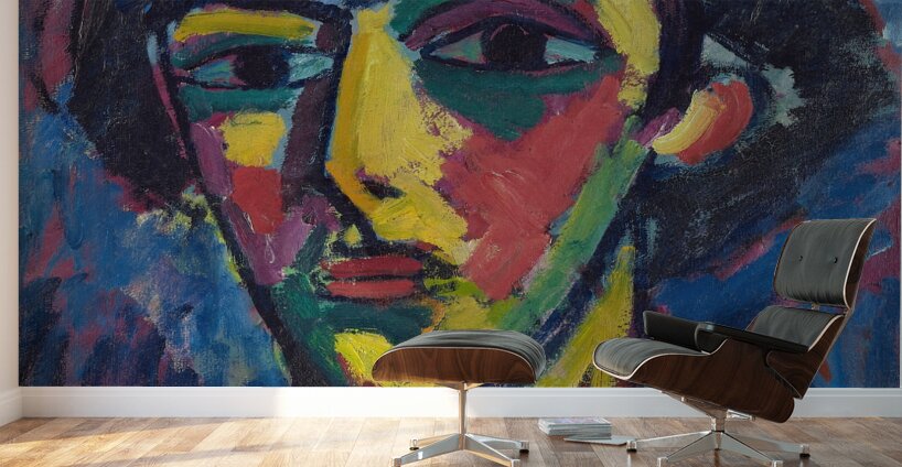 Head Of A Youth [1911] by Alexej von Jawlensky [1864–1941] Wall Murals