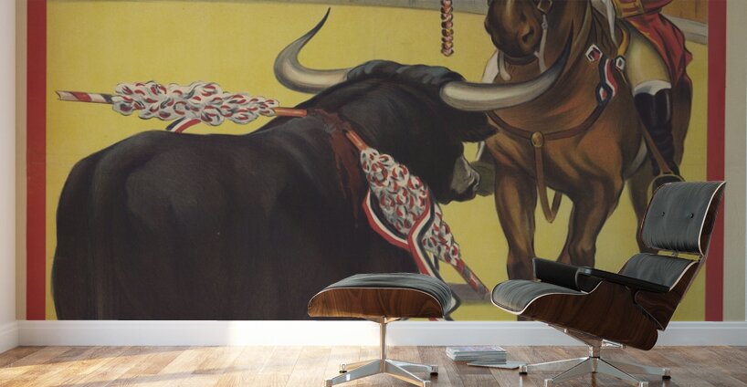 Toros en Toulouse [1914] by Imp. F. Champenois [19th–20th century] Wall Murals