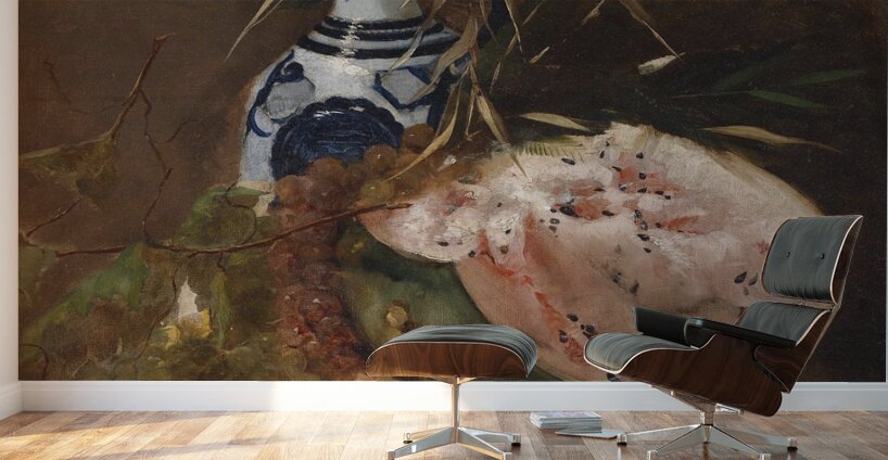 Früchtestillleben Mit Melone by Carl Von Merode [1853–1909] Wall Murals