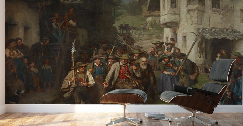 Das letzte Aufgebot [1874] by Franz von Defregger [1835–1921] Wall Murals