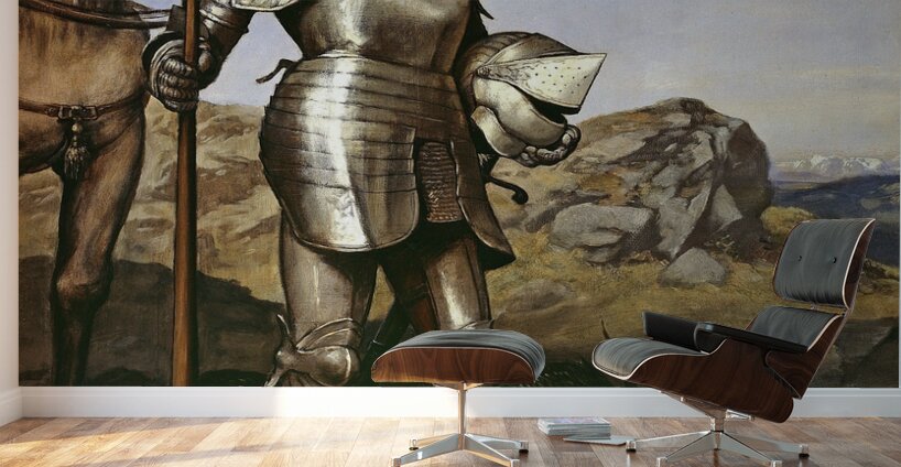 Knight Saint George [1889] by Hans Thoma [1839–1924] Wall Murals