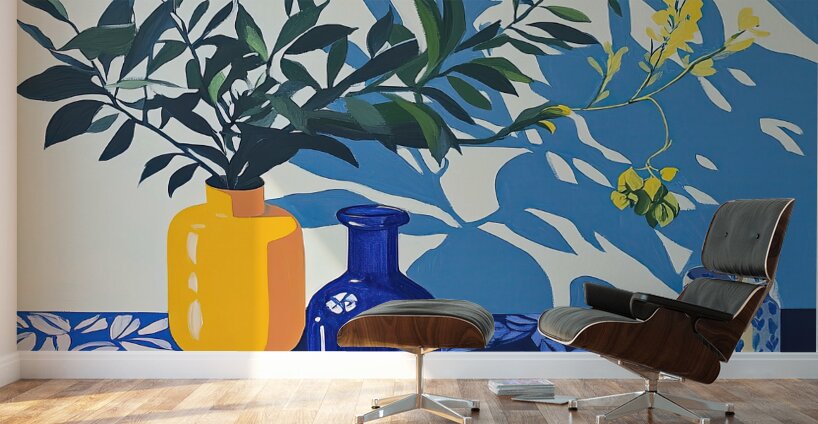 Azure Botanicals Still Life Y92H7D 60 Wall Murals