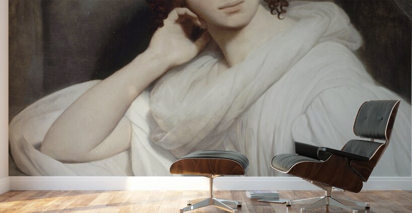 Portrait of Sophie Marin. Widow of Lieutenant General Baudrand by Ary Scheffer [1795–1858] Wall Murals