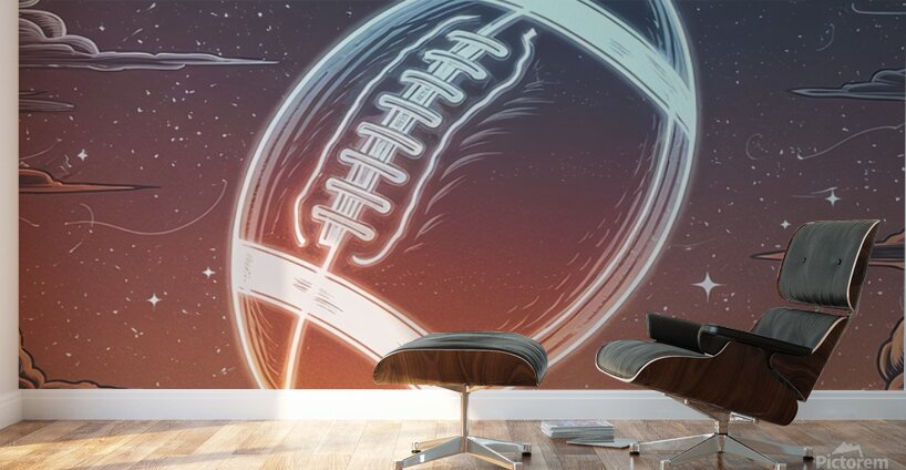 Celestial Touchdown – Cosmic Football Fantasy Wall Murals