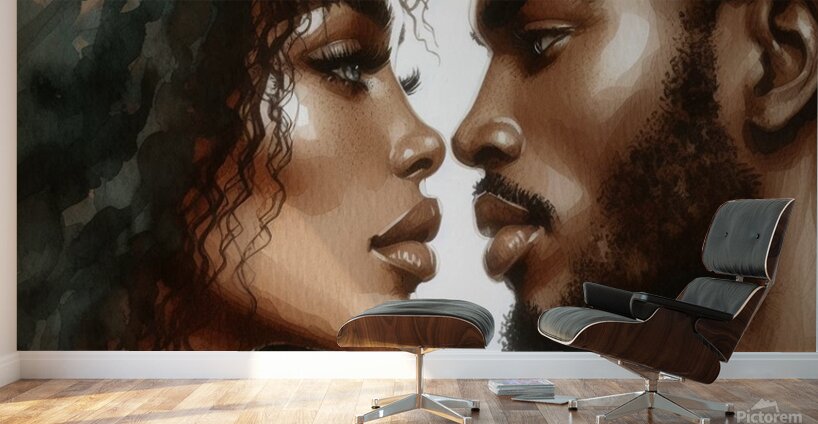 In Your Eyes Water Colors Wall Murals