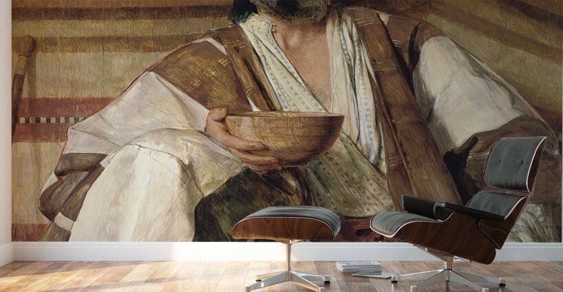 An Arab of the desert of Sinai [1858] by John Frederick Lewis [1805–1876] Wall Murals