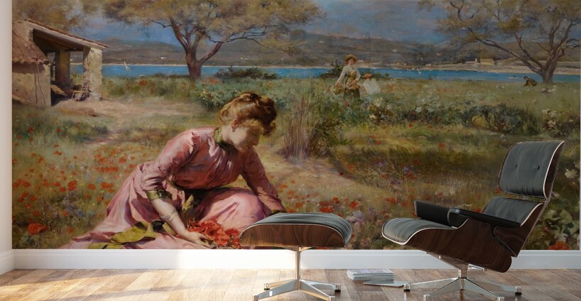 The First Spring [1890] by Julius Leblanc Stewart [1855–1919] Wall Murals