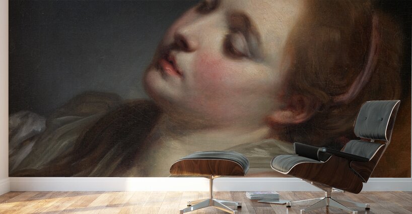 The Dreamer [About 1765–1769] by Jean–Baptiste Greuze [1725–1805] Wall Murals