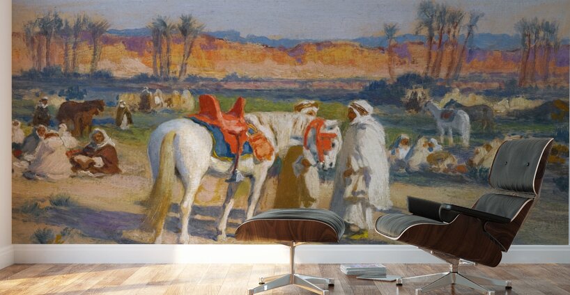 Halt In The Desert [1922] by Frederick Arthur Bridgman [1847–1928] Wall Murals