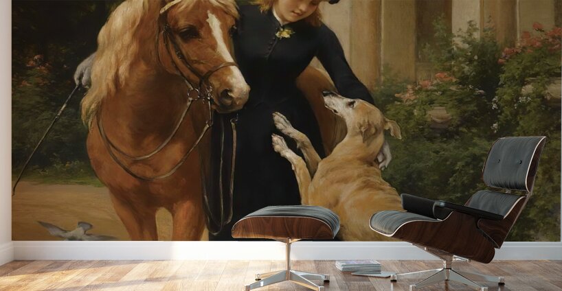 Welcome Home by George Augustus Holmes [1822–1911] Wall Murals