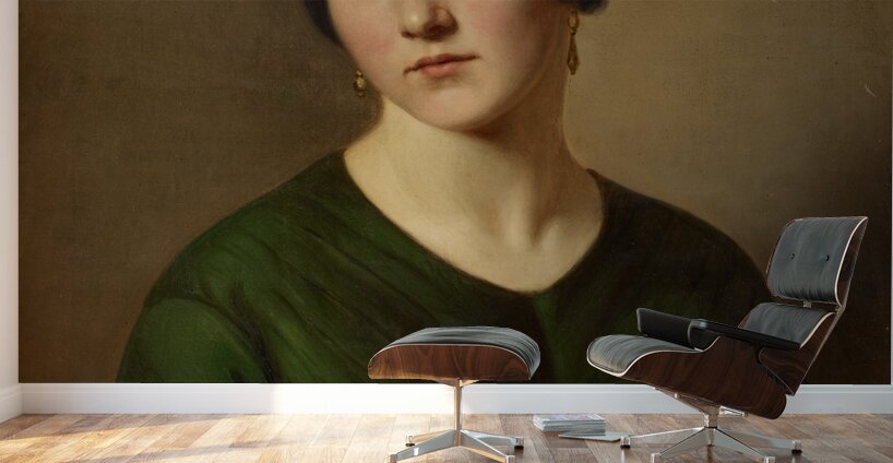 Portrait Of A Woman by Adolf Follenweider [1823–1895] Wall Murals