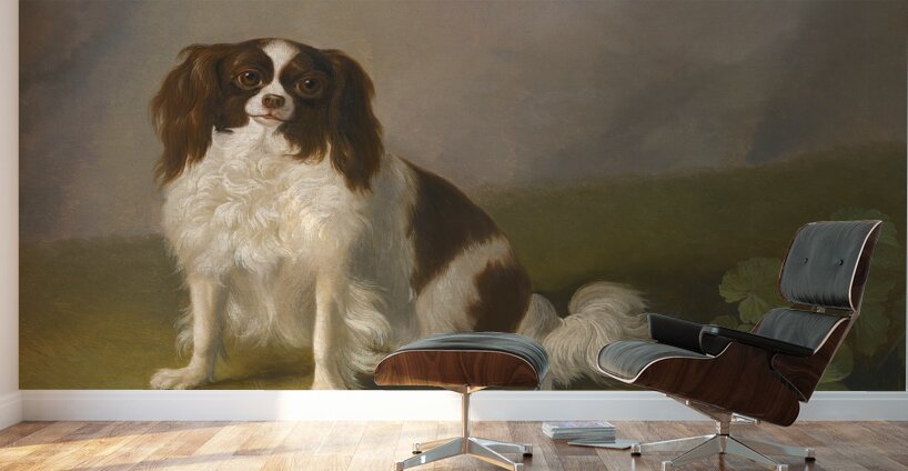 Portrait Of A King Charles Spaniel In A Landscape by Jakob Philipp Hackert [1737–1807] Wall Murals