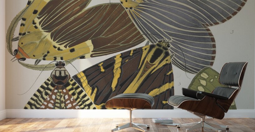 Papillons Pl.14 [1920] by Emile–Allain Séguy [1877–1951] Wall Murals