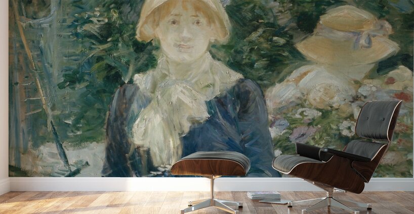Woman in a Garden [1882–83] by Berthe Morisot [1841–1895] Wall Murals