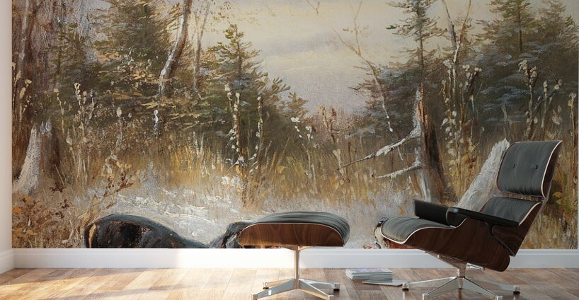 Fuchs mit Hunden [1888] by Moritz Müller II [19th century] Wall Murals