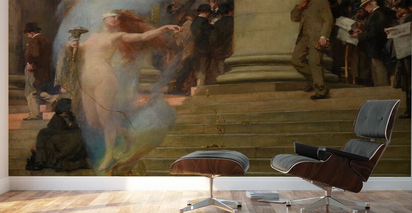 La Fortune passe [1895] by Albert Pierre–René Maignan [1845–1908] Wall Murals