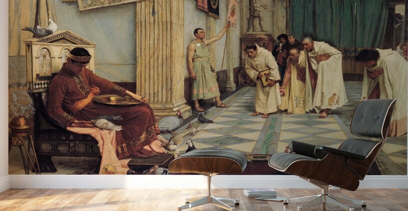 The Favourites Of The Emperor Honorius [circa 1883] by John William Waterhouse [1849–1917] Wall Murals