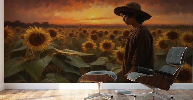 Field of Sun Wall Murals