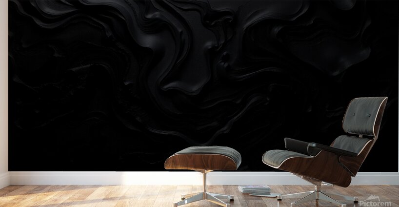 Abstract Black Art Wall Murals
